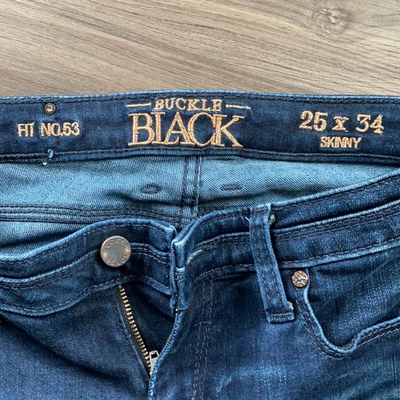 Buckle Black Skinny Jeans - Picture 3 of 4